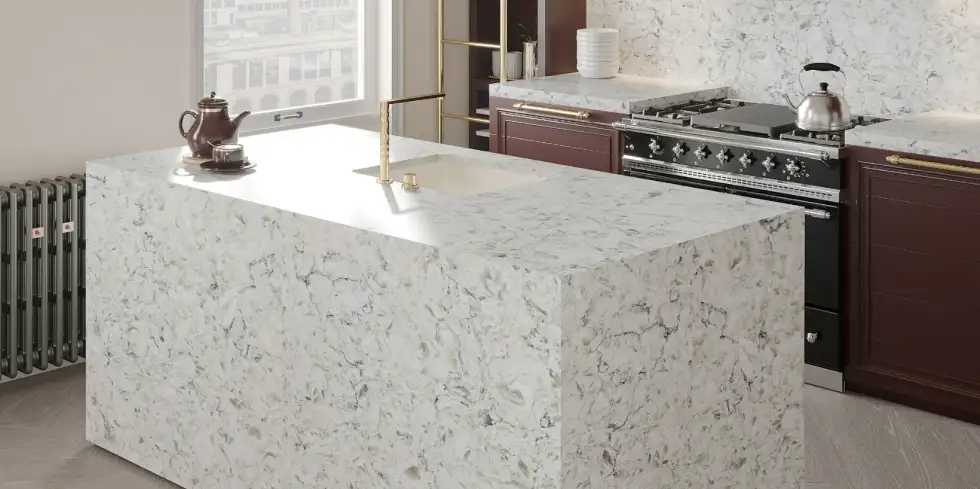 Quantra Marfil River Countertops